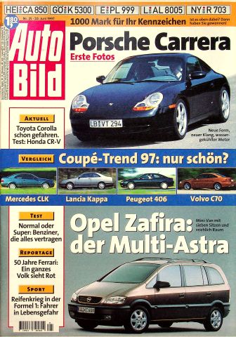 Deckblatt Auto Bild (25/1997)
